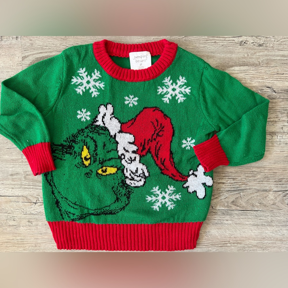 Jumping Beans Festive Green Sweater